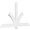 Ekena Millwork Redmond Architectural Grade PVC Gable Bracket, 84"W x 49"H x 2"D x 6"F, 14/12 Pitch GBP084X49X0206RED00 - alternate 1